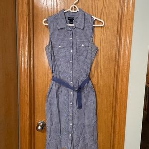 Ann Taylor Plaid Sleeveless Dress Size 6